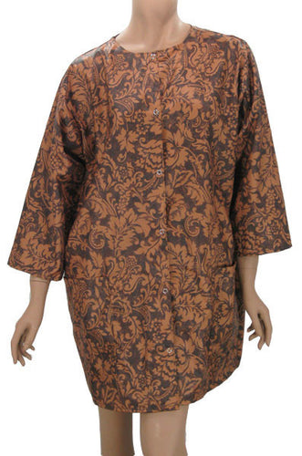 Hair Stylist Jacket In Fleur De Lys Print