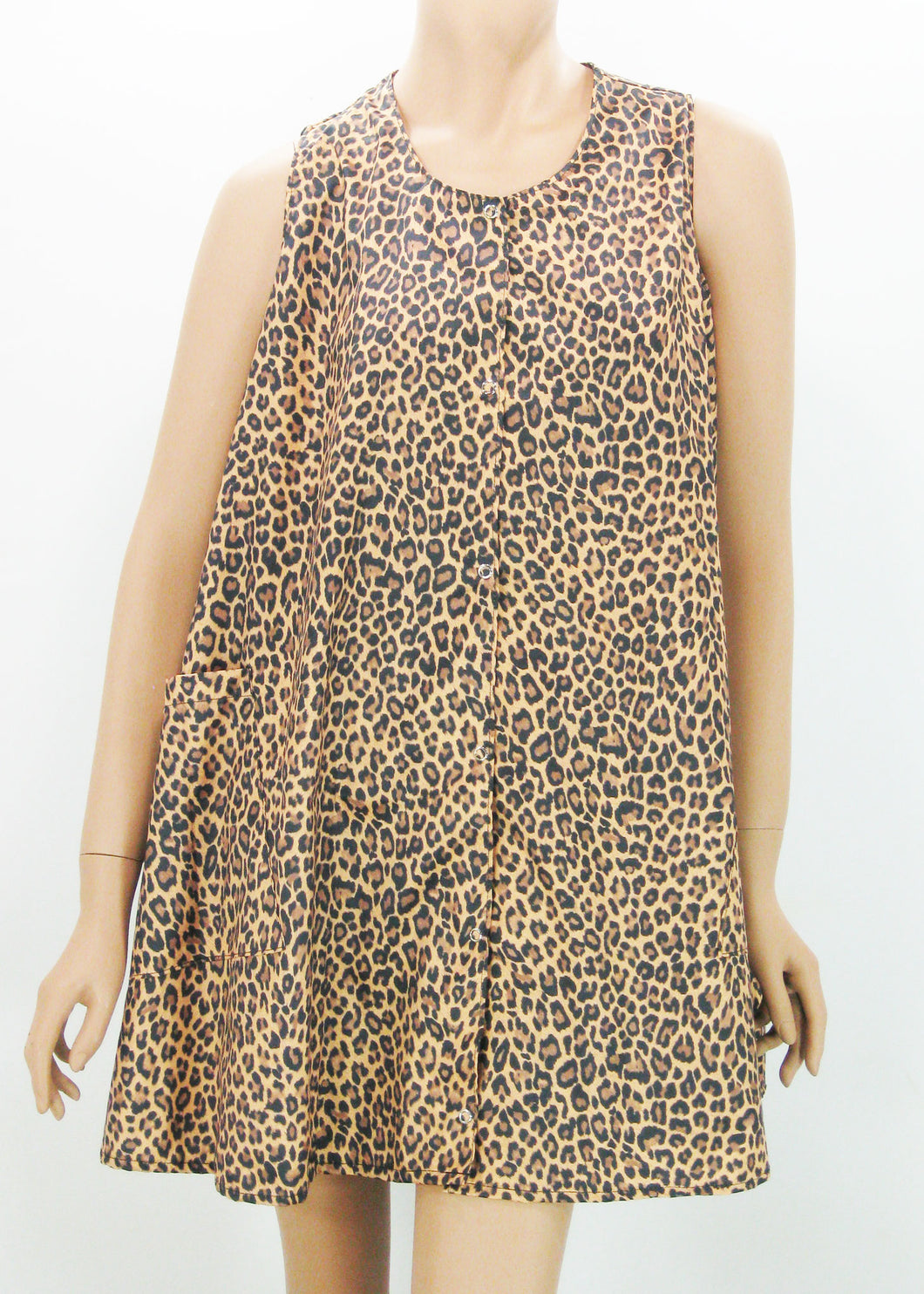 Plus Size Leopard Salon Groomer Swing Smocks Fits 2XL-4XL