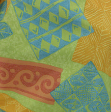 Woodblock Tropical Print Fabric Swatch