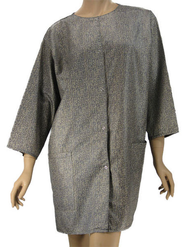 Plus Size Cosmetology Jacket In Weave Print