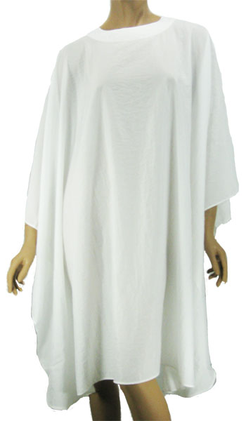 Quality Salon Hair Cutting Capes White Mid Weight Shimmer