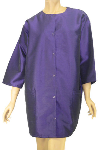 Hair Cutting Smock Purple Jacket Stylist Groomer One Size