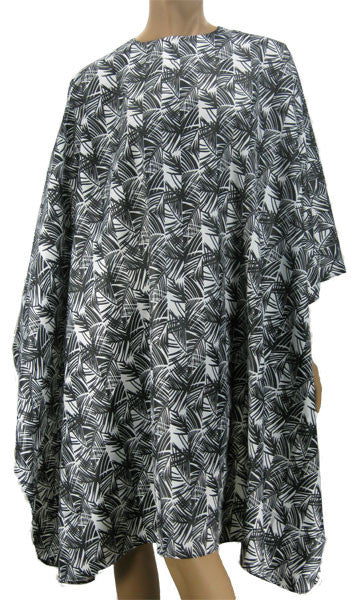 Hairdressers Cape Bamboo Black White Print