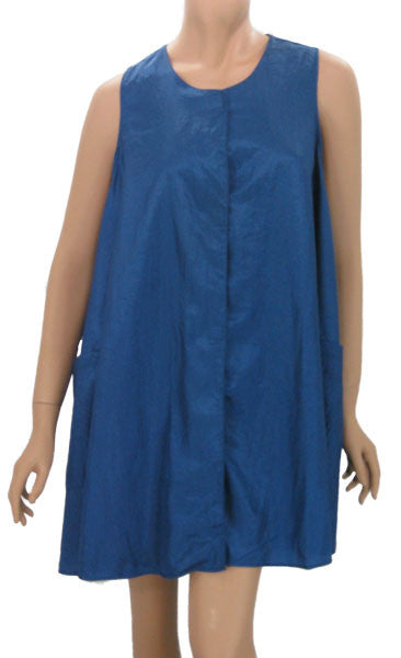 Stylist Smock In Lightweight Royal Nylon