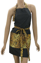 Funky Salon Apron In Cheetah And Black