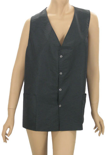 Plus Size Hair Cutting Vest In Black Shimmer