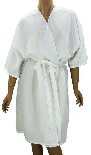 Client Robes White Shimmer For Salons Spas